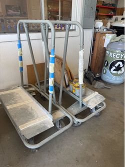Stone/Drywall rolling carts (set of 2)