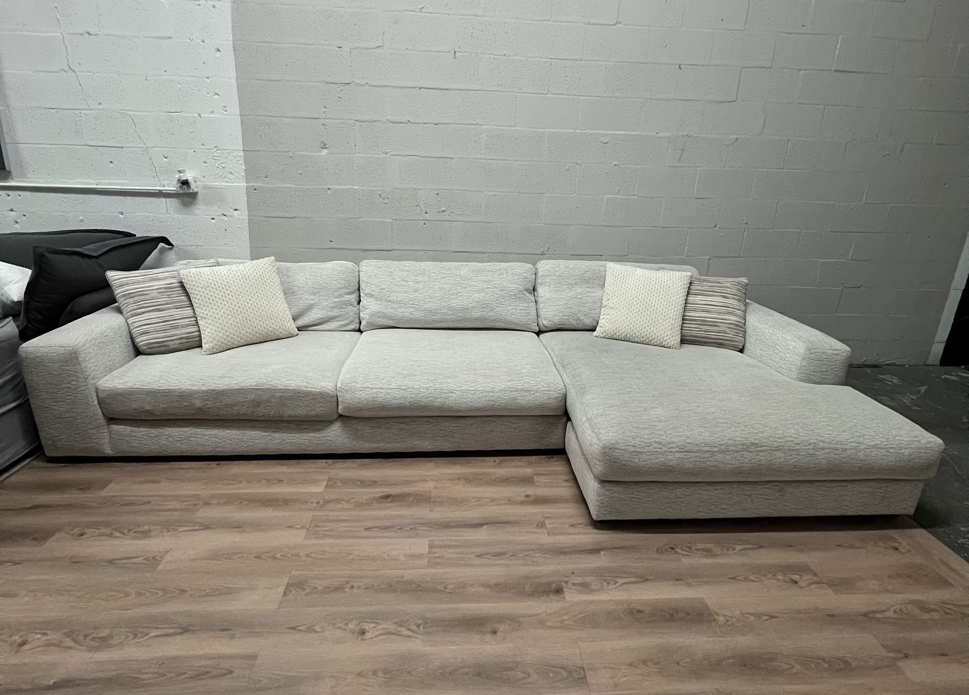 Beige Oatmeal Large Sectional
