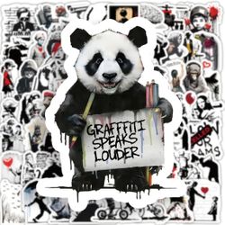 100 Piece Graffiti Art Stickers Banksy Inspired