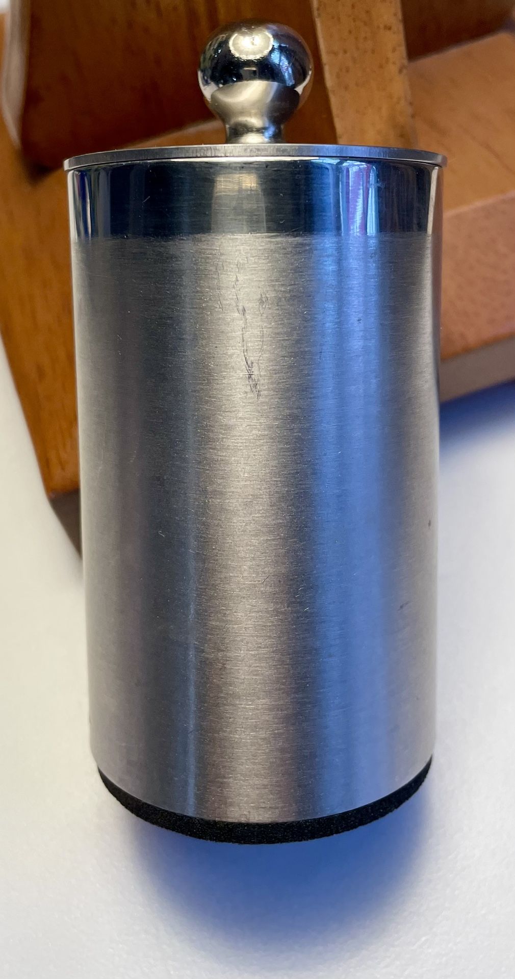 Stainless steel toothpick holder