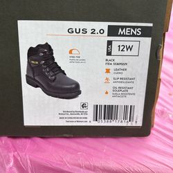 Brahma steel toe work boots size 12w