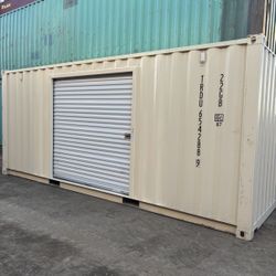 20ft Shipping Container w/ Custom Side Roll- Up Door - Easy Access!