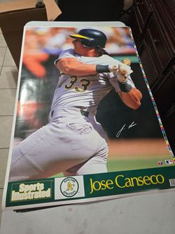 Jose Canseco Sports Illustrated Oakland A's Poster 36x24