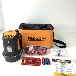 Johnson Self - Leveling Cross Line Laser W\ Carry Case