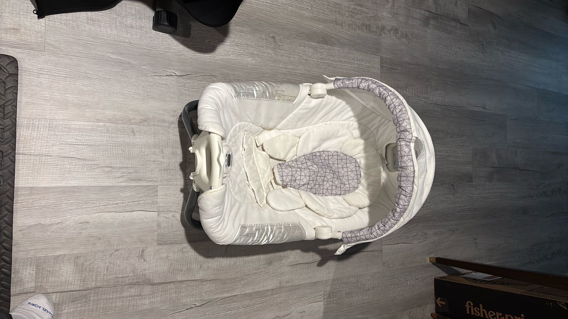 White Baby Portable Cradle