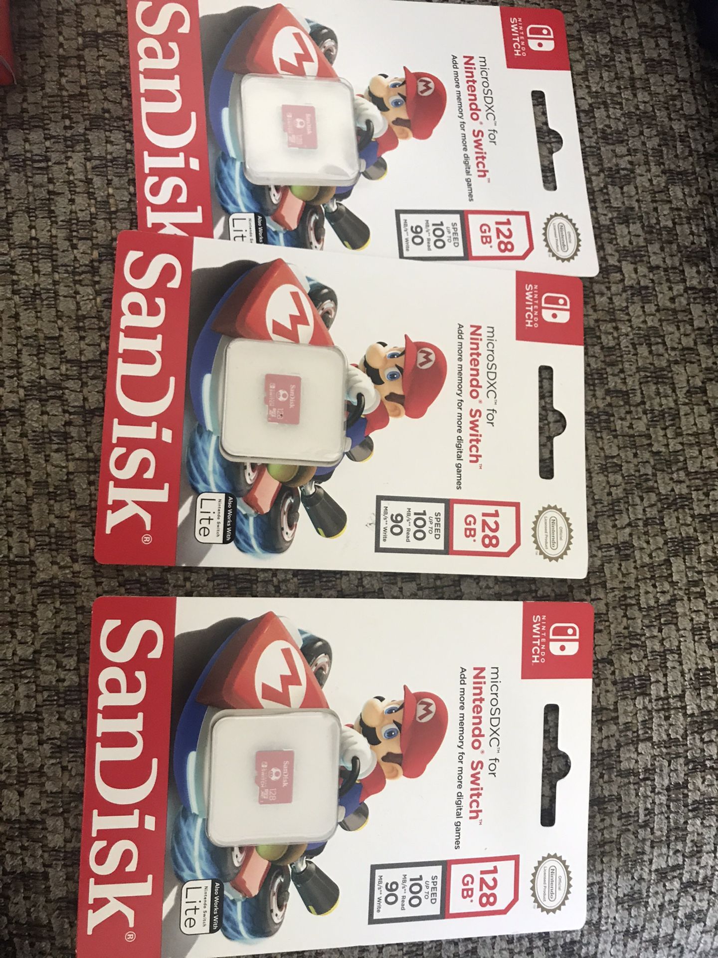 Nintendo Switch memory card sd card 128gb super Mario edition new