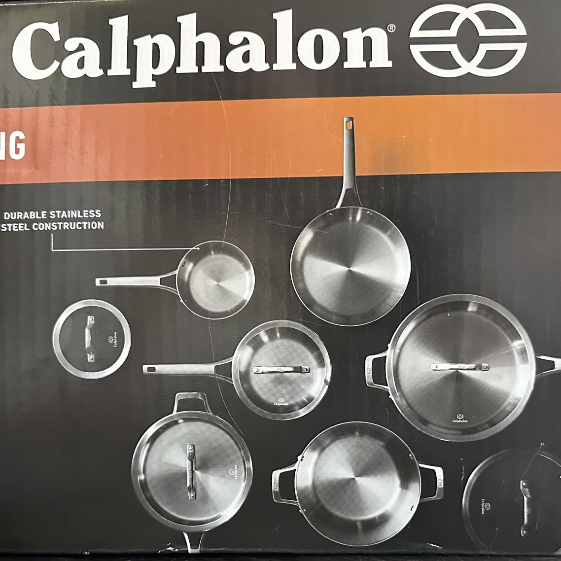 Calphalon Premier Stainless Steel 11-Piece Cookware Set for Sale in ...