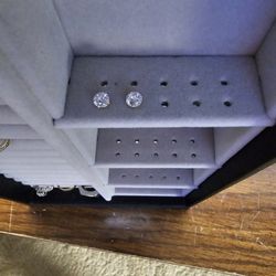 14k Gold Lab Diamond Earrings 
