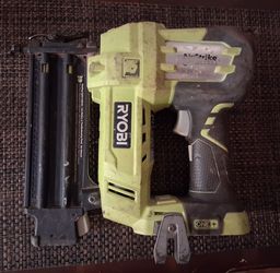 Ryobi air strike 18 gauge nailer gun battery not included