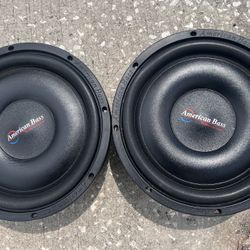 American Bass 12" Slim Subwoofers 300w 600w Rms