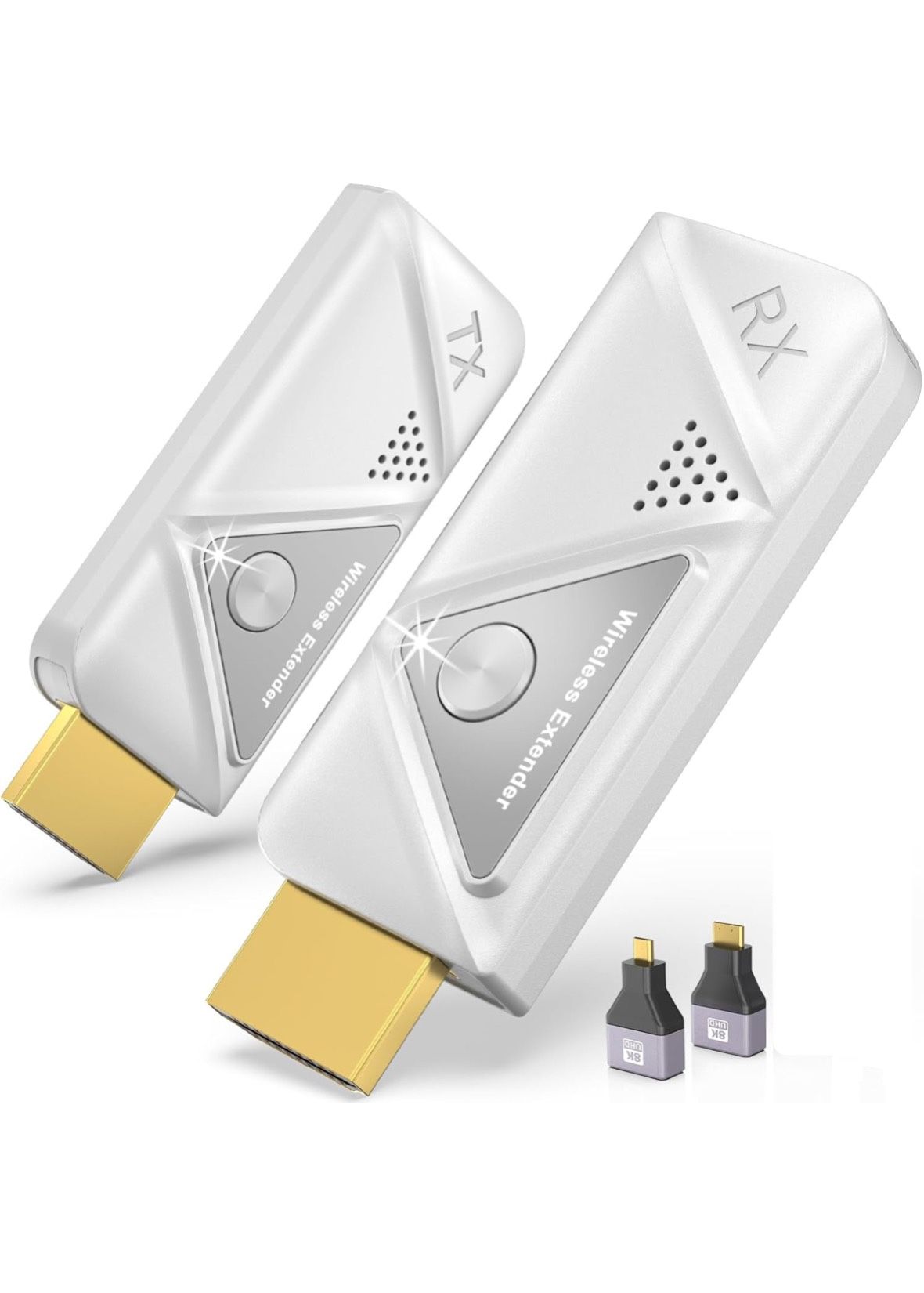 Wireless HDMI Transmitter and Receiver 328FT/100M,4K Decode 1080P Output Wireless HDMI Extender,2.4G/5G Plug&Play Portable Wireless,for Streaming Vide