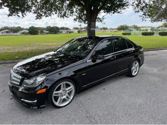 2012 Mercedes c250 sport black tan interior