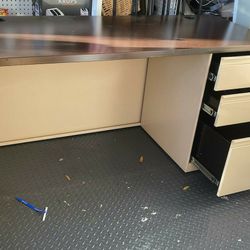 File Cabinet  Desk Really  Clean Paid Over $500 For It $150 Obo