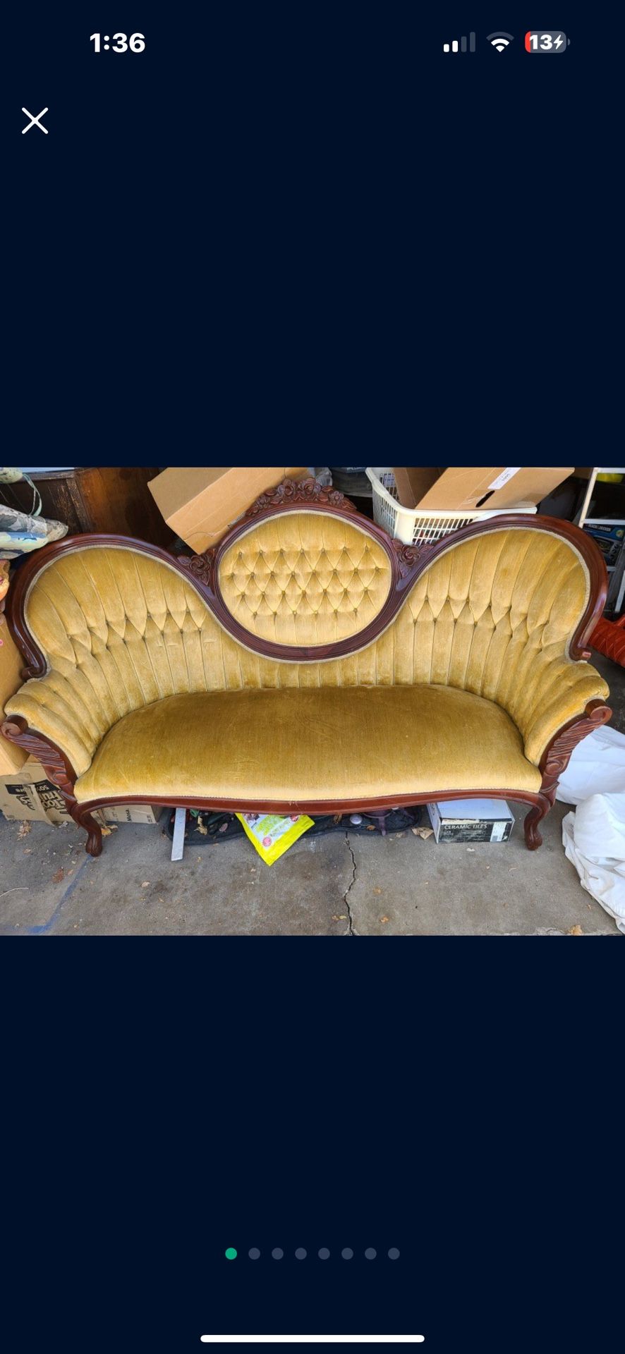 Antique Victorian Settee Or Sofa