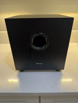 Pioneer SW-8 Powered Subwoofer Andrew Jones Design  Home Theater Sub Bass Audio 