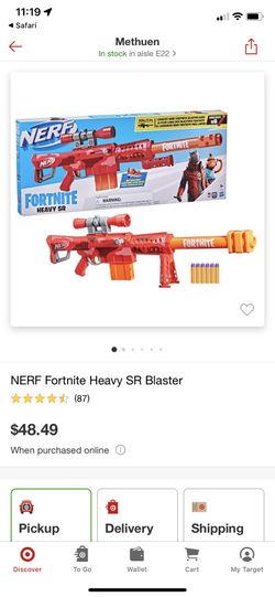 Nerf Fortnite Heavy Sr Blaster : Target