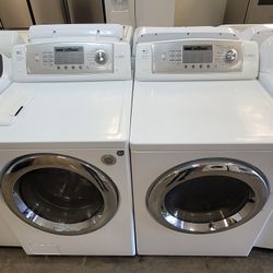 LG Front Loading Washer And Gas Dryer Side By Side Set 