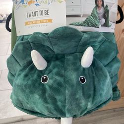 Dinosaur Kids Hooded Throw