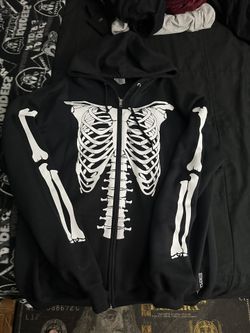 y2k Skeleton Zip up