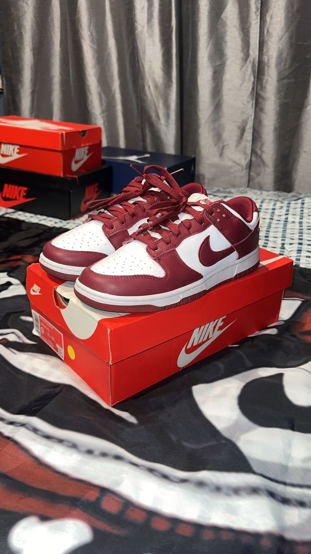 Nike Dunk Low Team Red Size 9M Worn 2x