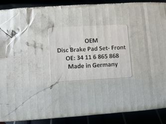 BMW OEM X5 Front Brake Pads
