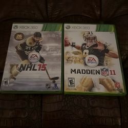 2 Xbox 360 games (renewed) nhl 15 and madden 11