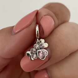Brand New Sterling Silver 925 Paw 🐾 And A Bone 🦴 Charm