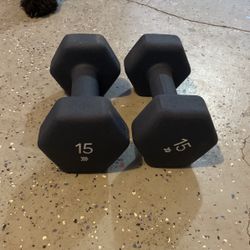 Pair Of 15lb Dumbells