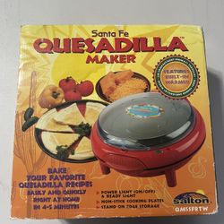 Santa Fe Quesadilla Maker Model QM5SFRTW by Salton BRAND NEW IN BOX