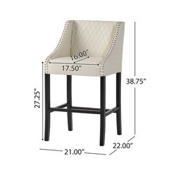Barstools - cream leather