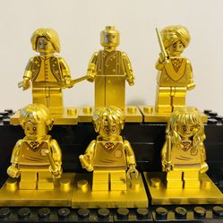 Harry Potter Minifigures Golden Sorcerers Stone |New Custom Compatible LEGO Toy