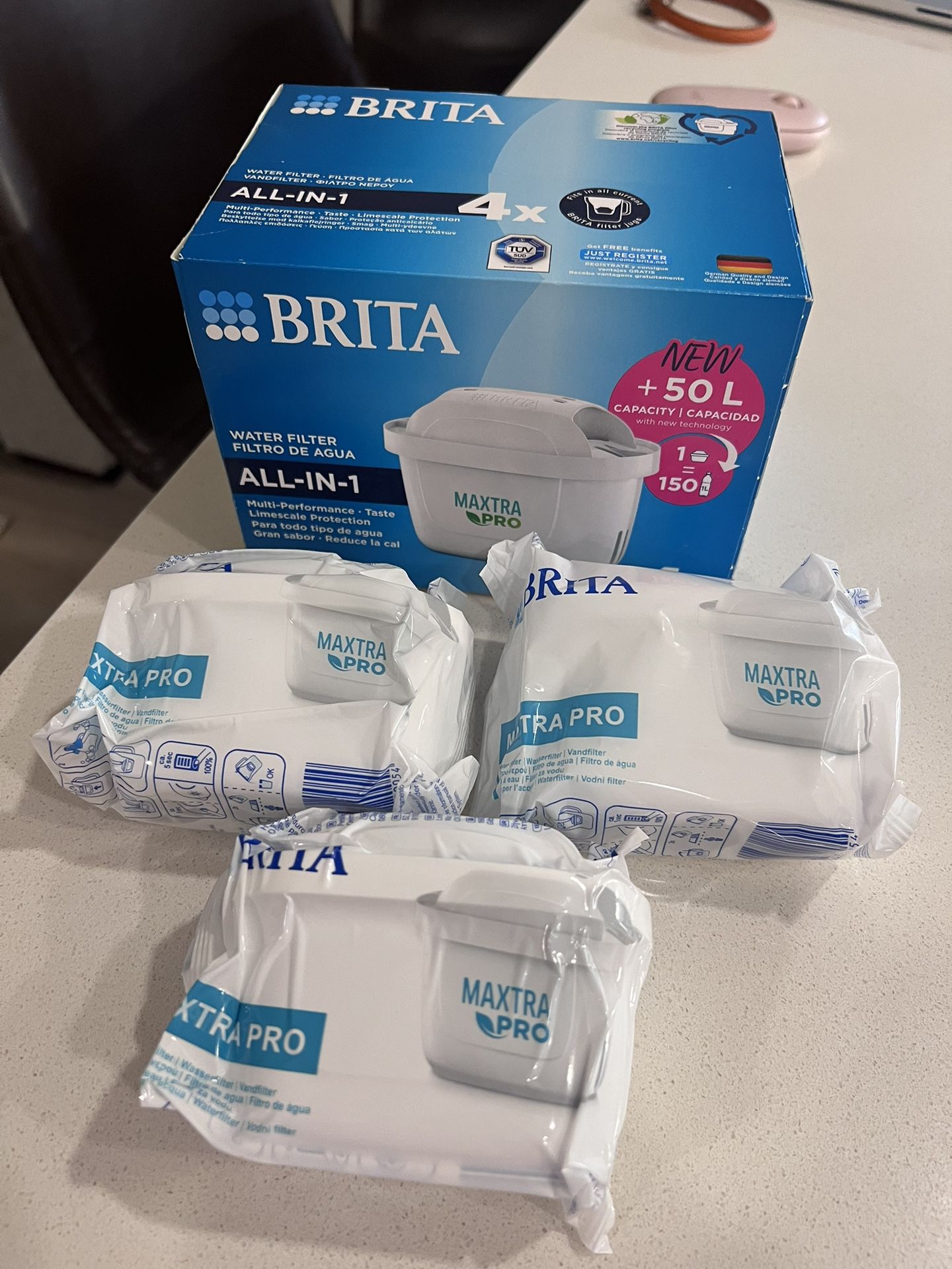 Water filter Cartridges All In 1,  Brita 
