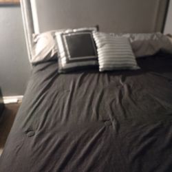 Full Size Bed  Mattress Included Slightly Used 