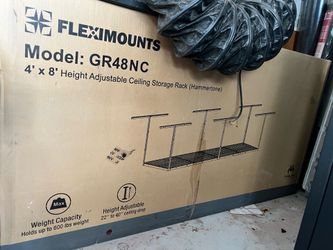 New in box garage ceiling storage racks