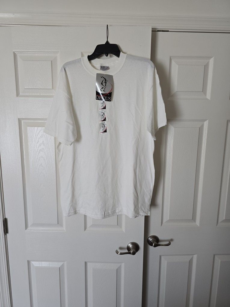 Discus T-shirt In White Size L