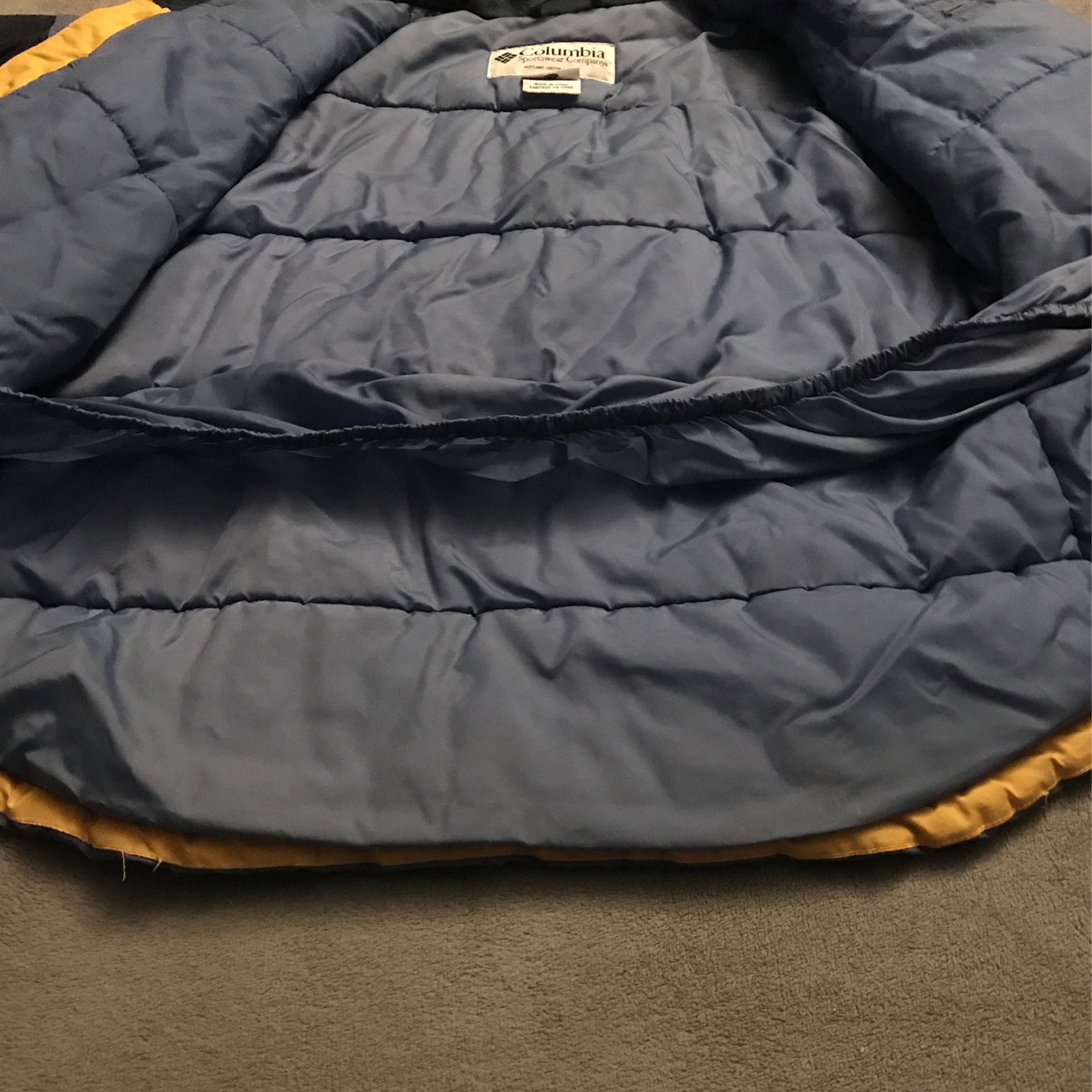 Columbia Blue And Yellow Winter Coat (size 14/16)