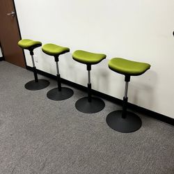 Green Crescent Saddle Stools