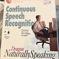 Dragon Speech Recognition Software (Windows 95, Windows NT 4.0)