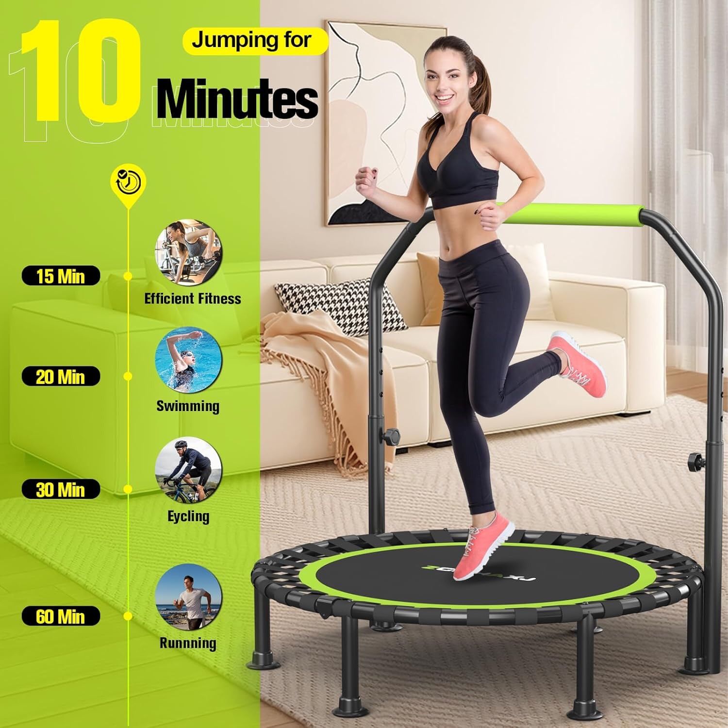 Trampoline Mini Foldable Indoor Fitness Like New
