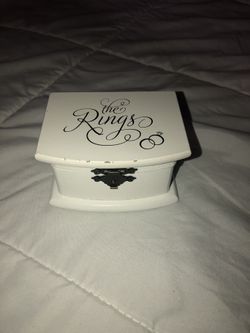 Wedding ring rustic box