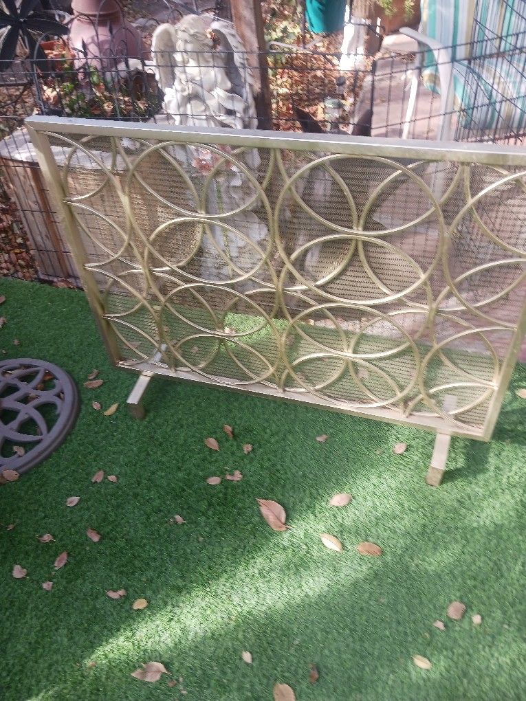 Mid-century Fireplace Screen 41 In