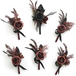 LING’S FALL BOUTONNIÈRES 6PC SET
