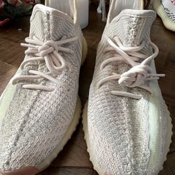 Worn Adidas Yeezy Boost 350 V2 Citrin Size 9.5M No Box.