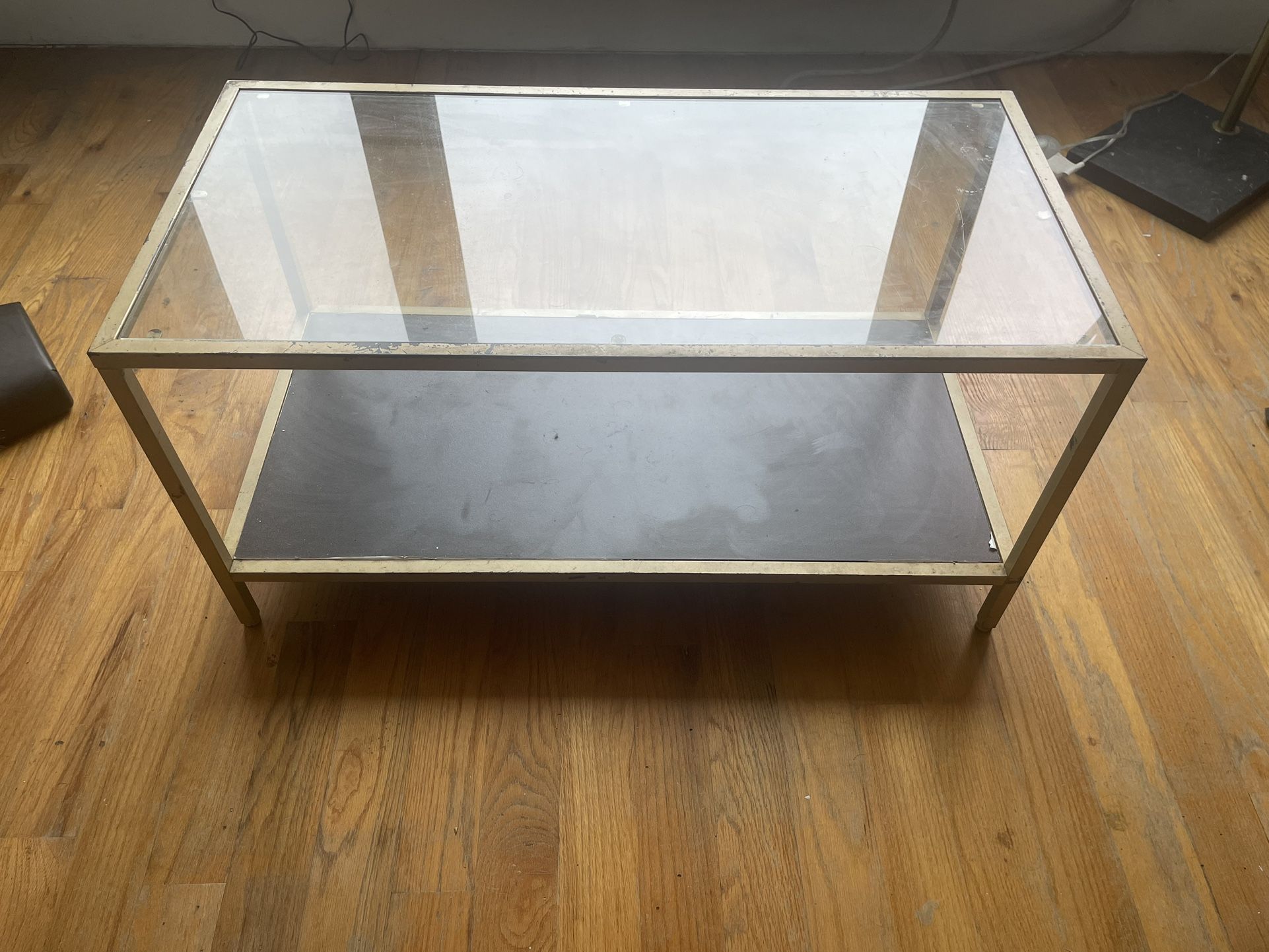 Golden glass Coffee table