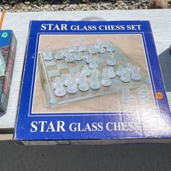 Brand New Glass Chess Set