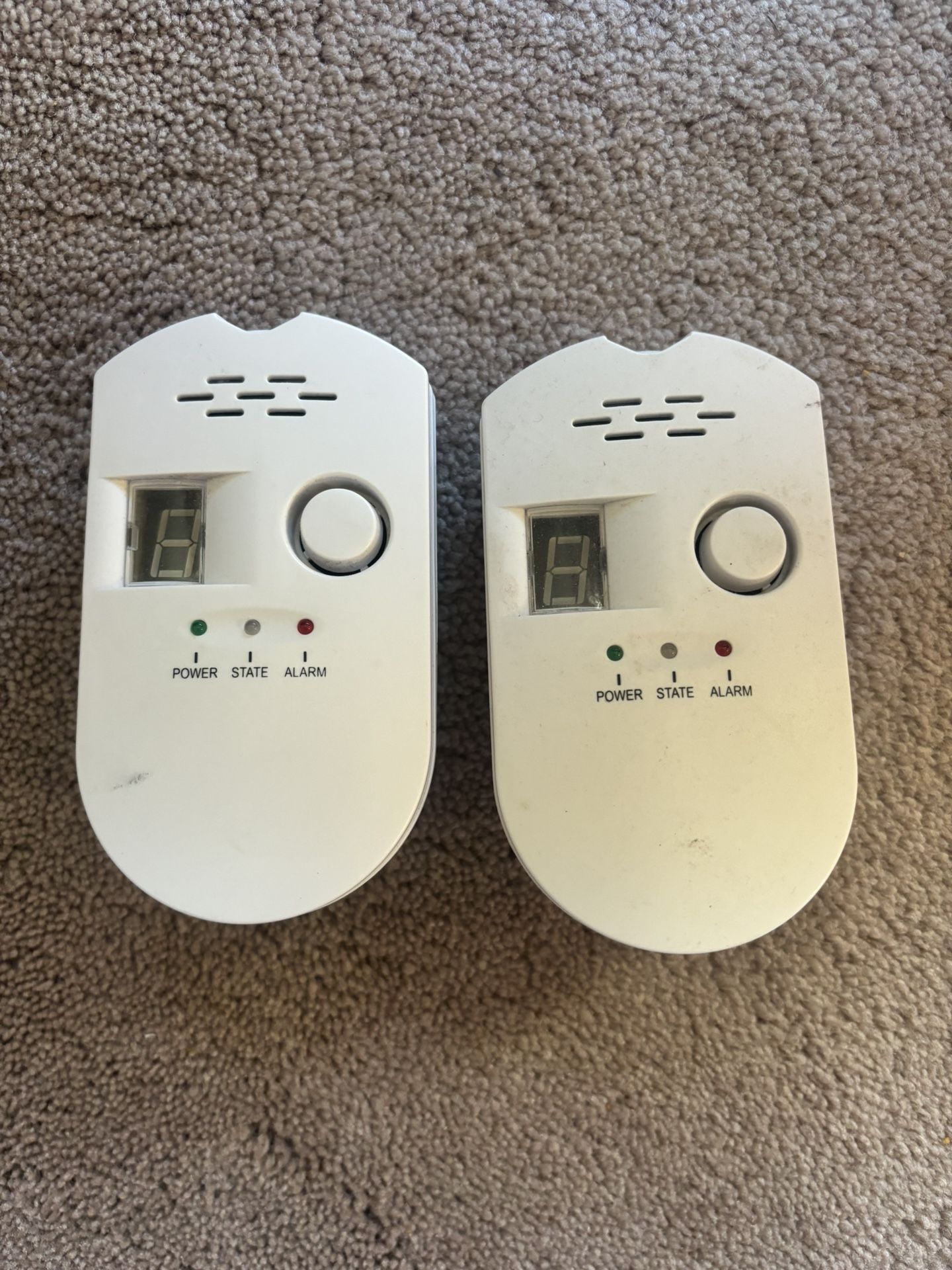 Carbon Monoxide Detectors (2 Count) 