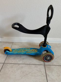 Micro Mini 3-in-1 Deluxe Toddler Scooter with Seat