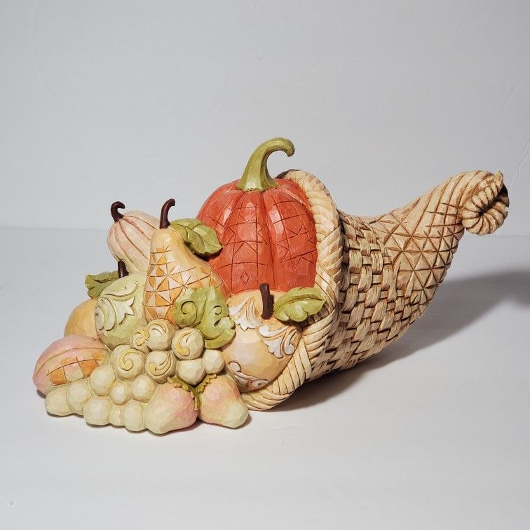 Jim Shore "Sincerely Give Thanks" Harvest Cornucopia