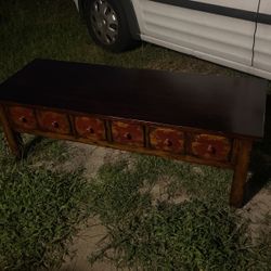 Table With Double Sided Drawers