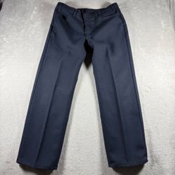 Vintage Levis Pants Men’s 38x30 Blue Made USA 90s Straight Western Dacron #238